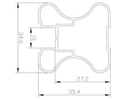 Венге Аристо Симметричная Ручка 5,4 м
