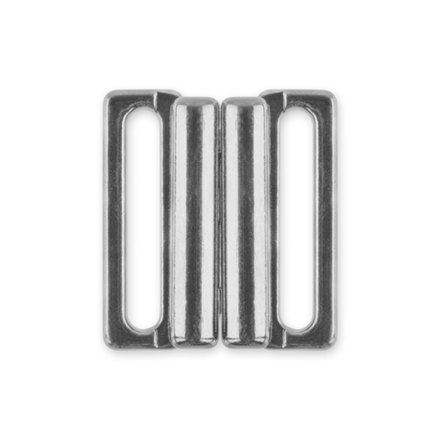 Застежка "BLITZ" металл, 22х19 мм, под никель