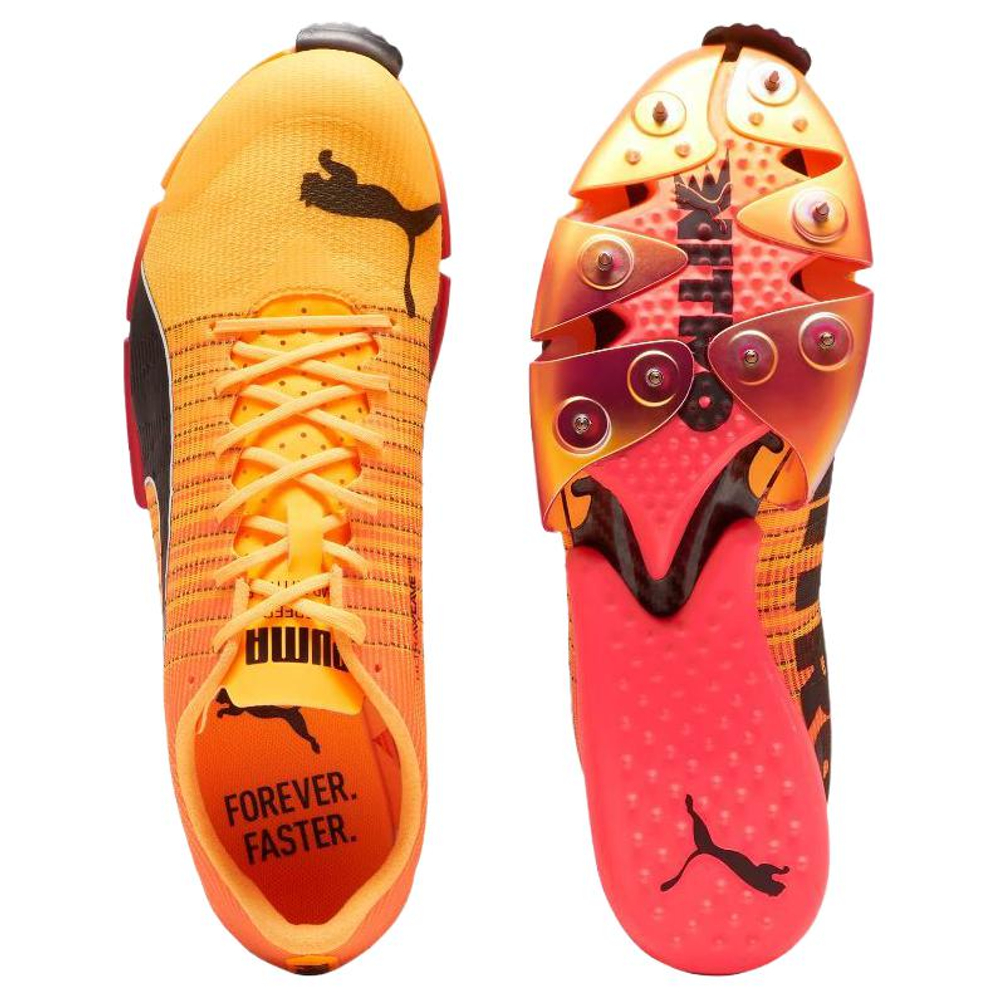 PUMA EvoSPEED NAIO Jump NITRO Orange Yellow Track And Field Shoes Unisex Low top