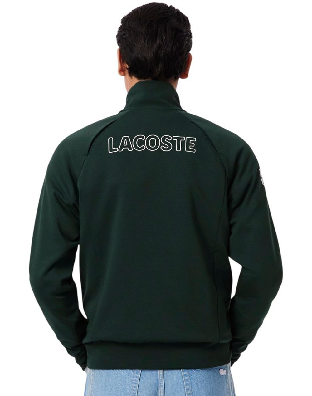 Мужская теннисная кофта Lacoste Rolex Paris Masters Edition Мячboy - forest green