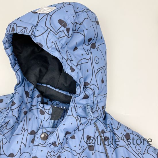 Комбинезон зимний "Найди кошку" светлый индиго