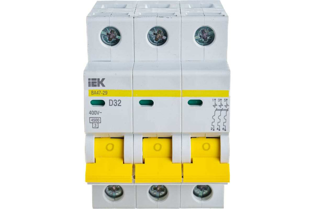 Автоматический выключатель ВА47-100 3Р 32А 10кА D IEK