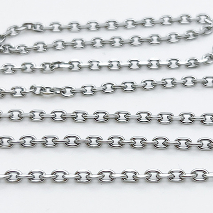 Цепочка, сталь, размер звена 4*2,6 мм, цена за 50 см