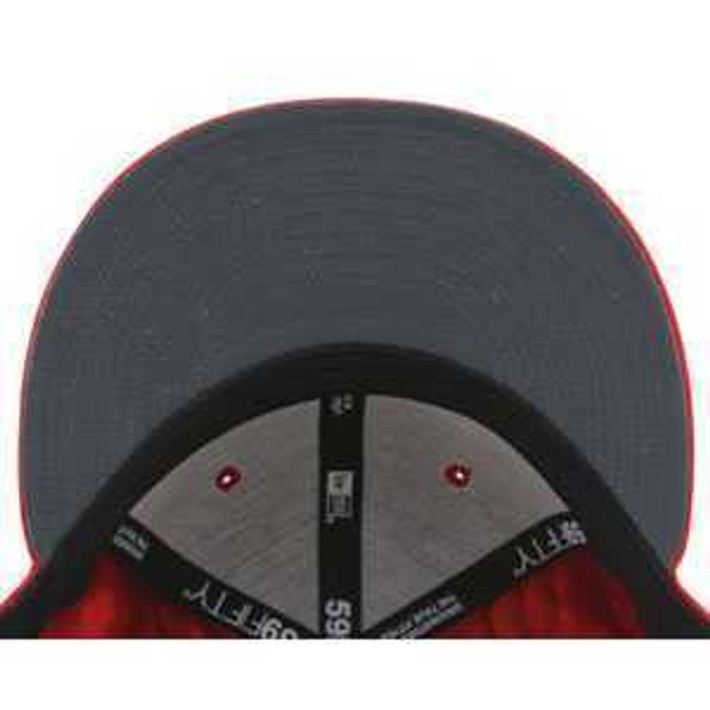 Бейсболка New Era king красная фото снизу