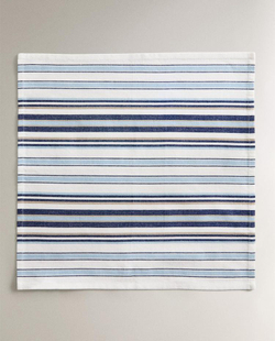 ZARA HOME НАБОР САЛФЕТОК В АСИММЕТРИЧНУЮ ПОЛОСКУ (2 ШТ.), СИНИЙ
