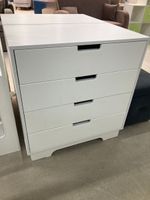 Комод Облако с 4 ящиками МДФ белый/белый