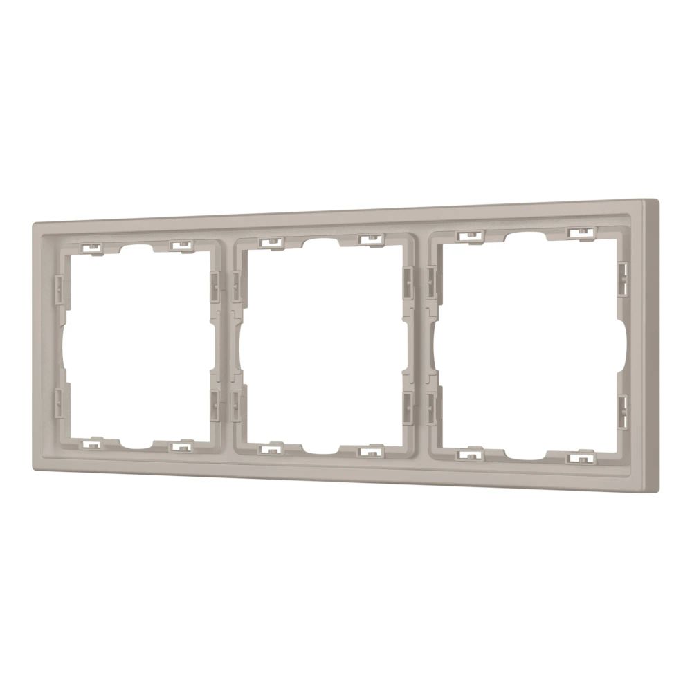 Рамка пластиковая FRM-NOBE-SFPL-3-CA (Arlight, Кашемир) 059458