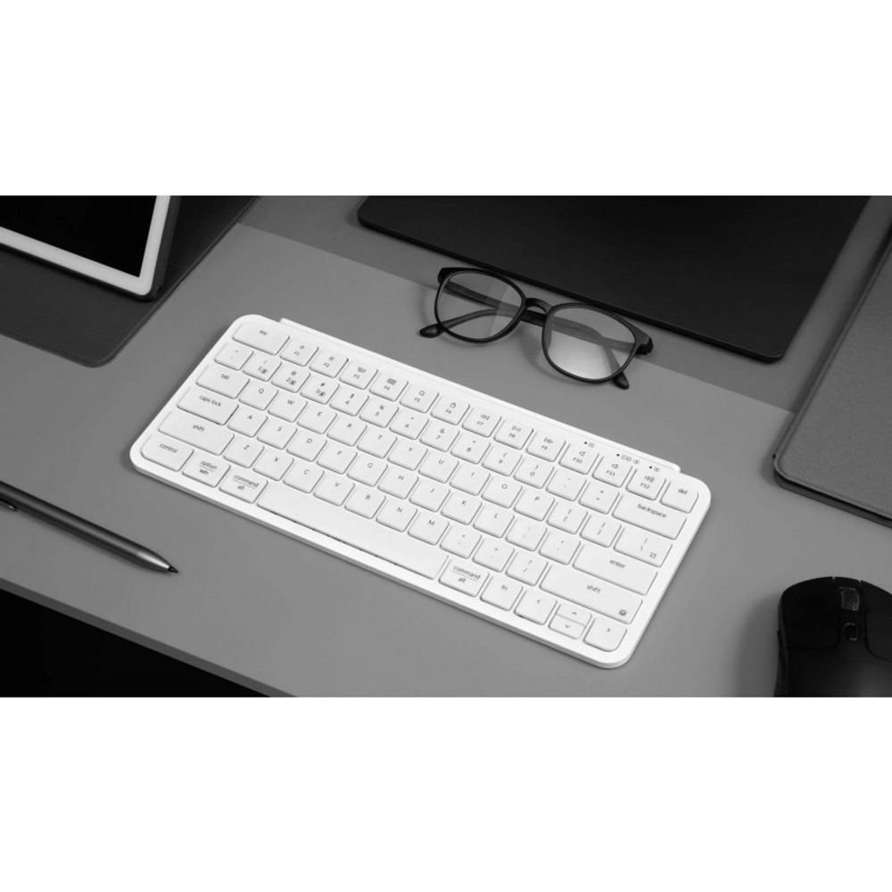 Беспроводная ультратонкая клавиатура Keychron B1 Pro, 77 клавиш, ножничные переключатели, цвет Ivory White (B1P-K8)