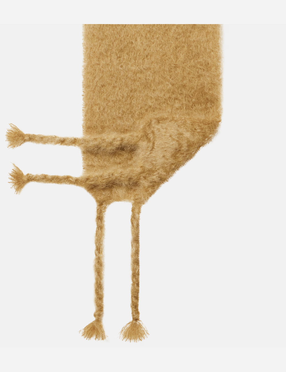 Шарф Jil Sander Logo Mohair Scarf Beige