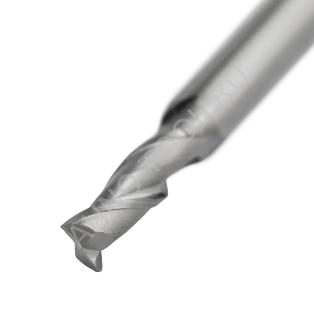 Фреза твердосплавная   5мм (L=50, l=15, хв=6) Z2 45° по алюминию и цвет.металлам BRAL-2E-D5.0 AHNO