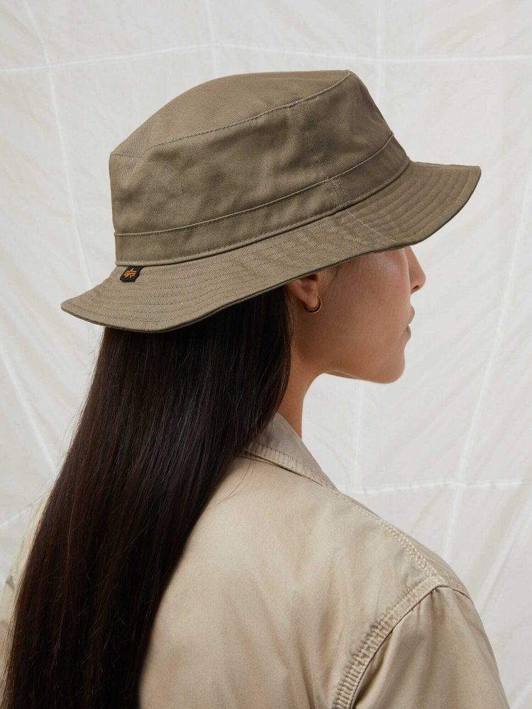 Панама Alpha Industries Cotton Bucket Hat Olive