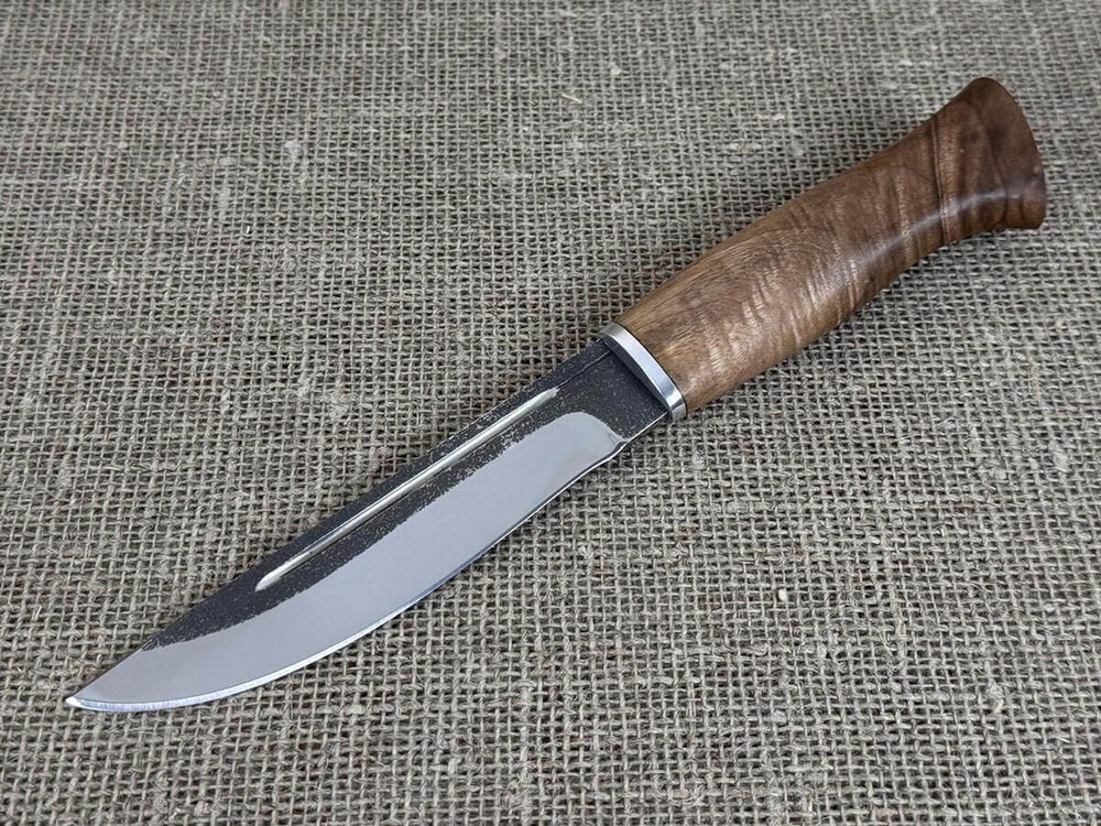 Финский нож Леуку, сталь 95Х18, рукоять орех