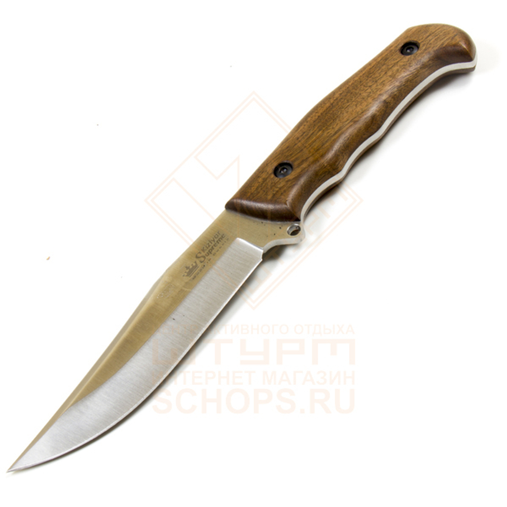 Нож Kizlyar Supreme Caspian AUS-8 дерево, Wood/Stonewash