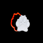 Вырубка пластиковая штамп "ЛАПА " (8*7см)