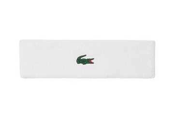 Повязка на голову теннисная Lacoste Roland-Garros Edition Tennis - white