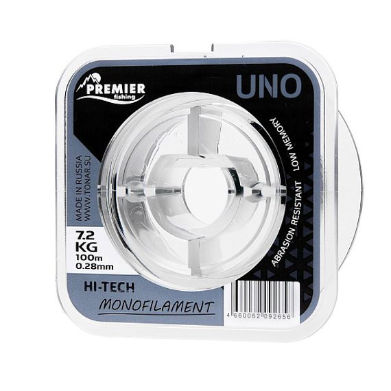 Леска UNO 0,28mm/100m Clear Nylon (PR-U-C-028-100) Premier Fishing