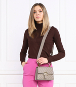 кожаная сумка-мессенджер love one Pinko - серый(100071 A0GK)