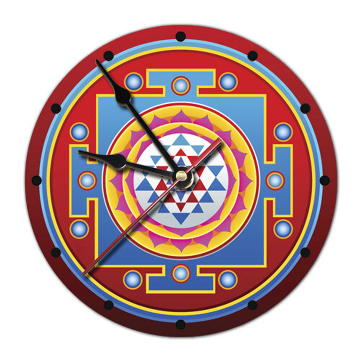 Часы настенные Шри-янтра пластик, 20 см 020143