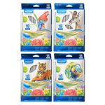 Карандаши цветные, Basir, деревянные, серия "Африка", серебристый корпус, цветная упаковка, 18 шт