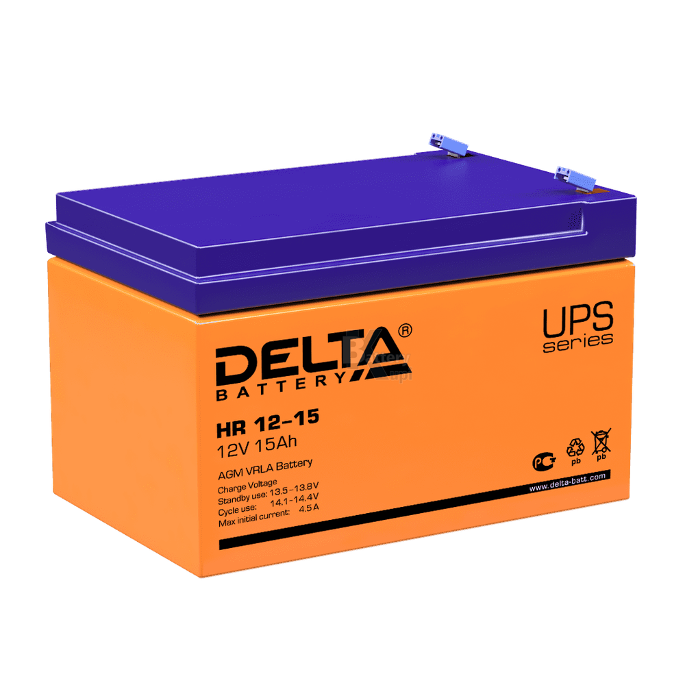 Аккумулятор Delta HR 12-15 (AGM)