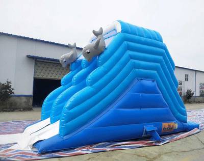 Водная надувная горка «Дельфинчики», 6*3*4 м