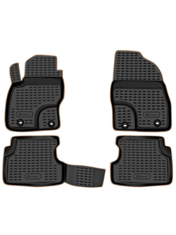 Коврики в салон для FORD Focus II 2004-2011, 4 шт. (бежевый кант, полиуретан) KANT.NLC.16.03.210.BG