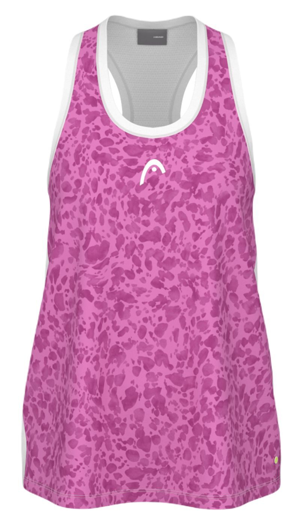 Футболка для девочки Head Girls Vision Agility Tank Top - print vision/vivid pink