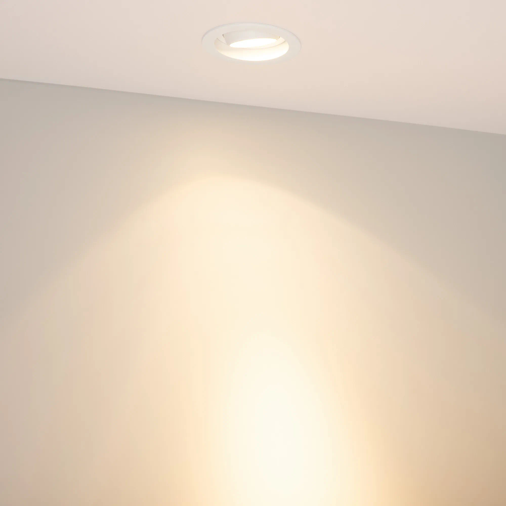 Светильник MS-VORTEX-BUILT-R90-12W Warm3000 (WH-WH, 20 deg, 230V) (Arlight, IP20 Металл, 5 лет) 056564