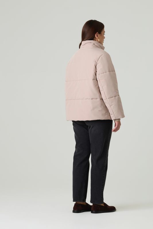 Куртка укороченная стеганая, бежевый