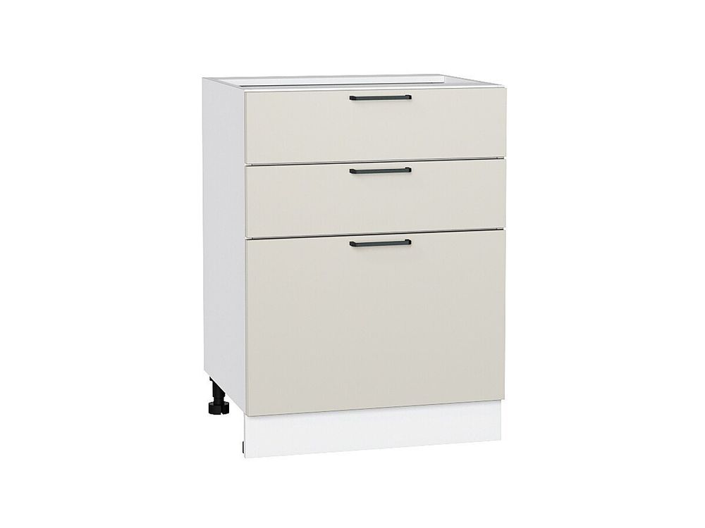 Шкаф нижний с 3-мя ящиками Флэт