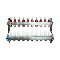 Группа коллект. VIEIR 1х10х3/4 с расходомер, дренаж. кр, воздухоотвод., нерж. сталь VR113-10A