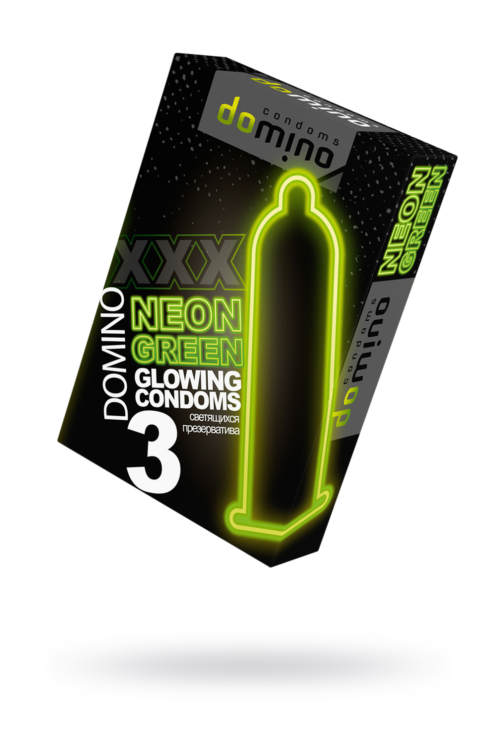 Презервативы светящиеся в темноте Luxe Domino Neon, 3 шт