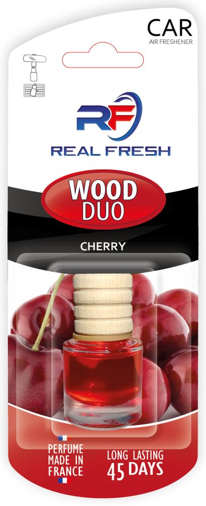 ОСВЕЖИТЕЛЬ ВОЗДУХА REAL FRESH WOOD-DUO CHERRY