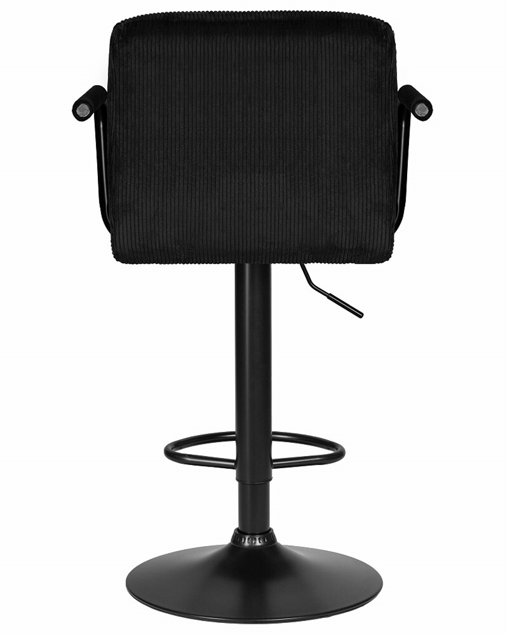 Стул барный DOBRIN KRUGER ARM BLACK, черный вельвет (LAR-E2041-52)