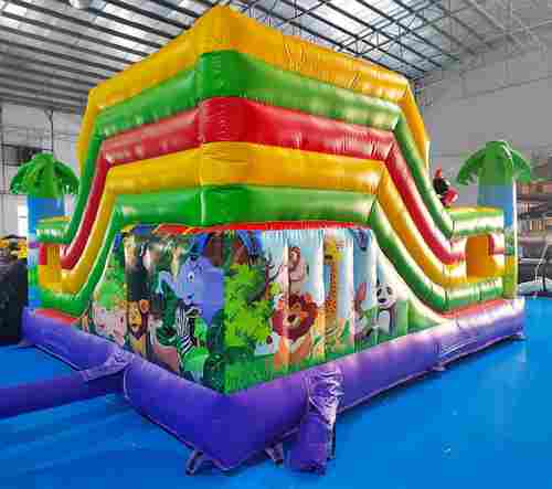 Коммерческий надувной батут "Сафари-джунгли 2 " 6*5*2,8 м