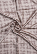 Шелковый платок Qarlygash&Qyzgaldaq GREY 90х90