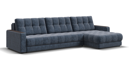 Угловой диван Босс Макс Велюр Роял синий