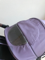 Коляска прогулочная Babalo 2024 Фиолетовый текстиль на белой раме