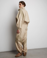 Куртка из шелка бежевый/хаки