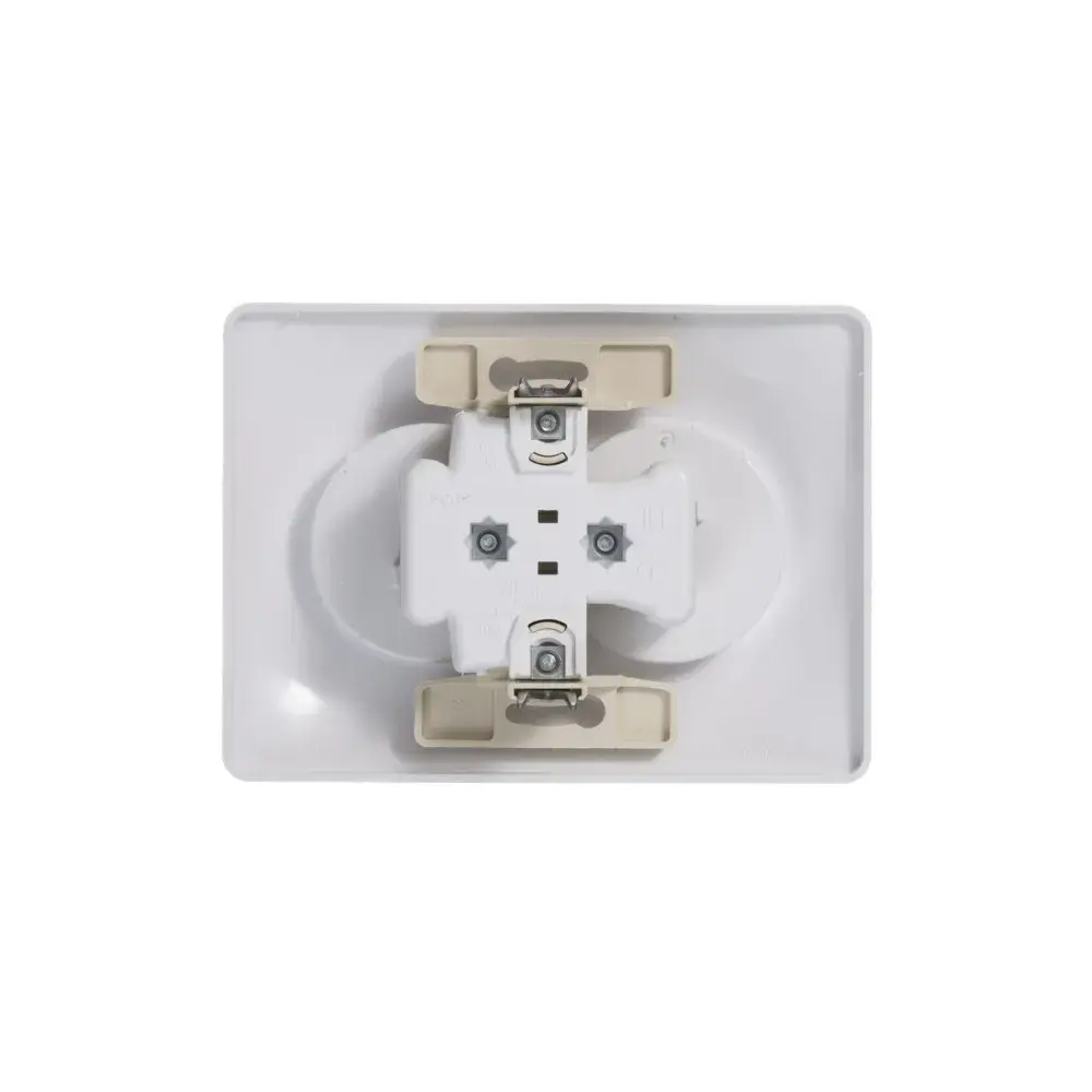 GLOSSA РОЗЕТКА двойная без заземления, 16А, в сборе, БЕЛЫЙ