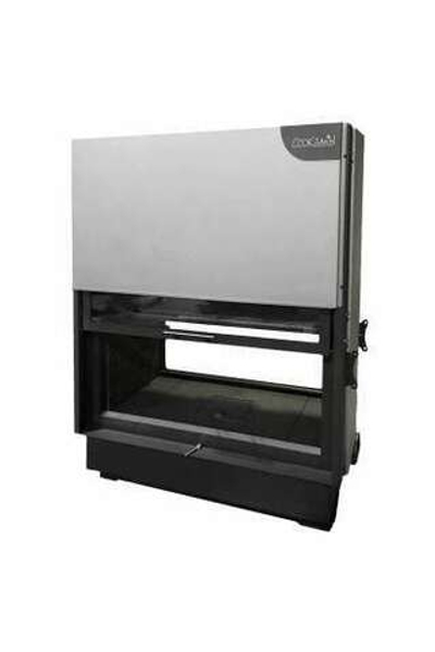 Каминная топка Экокамин ВЕГА 1000 TB туннельная черный шамот