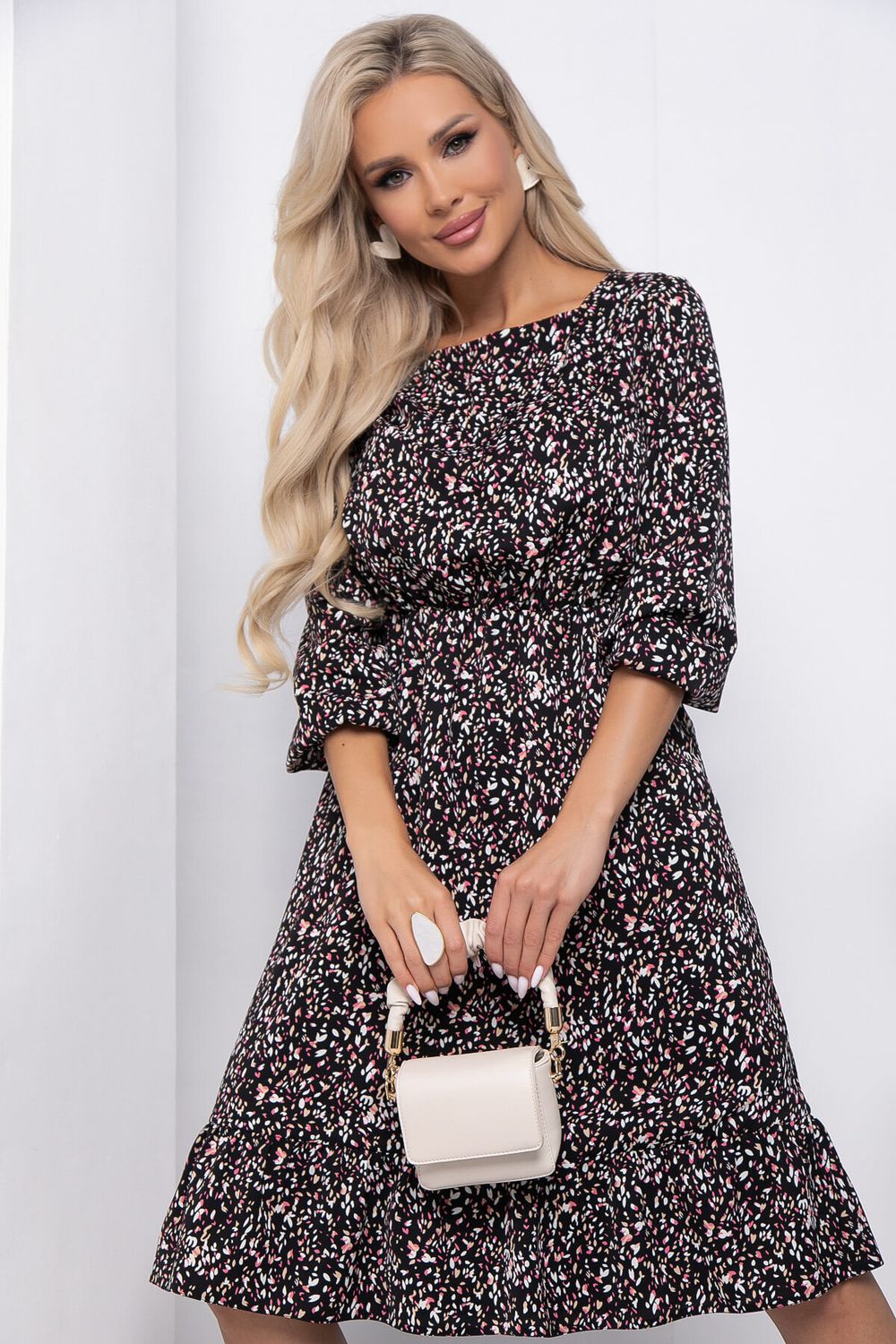 Платье "Лисбет" П8555 (черное) LT Collection