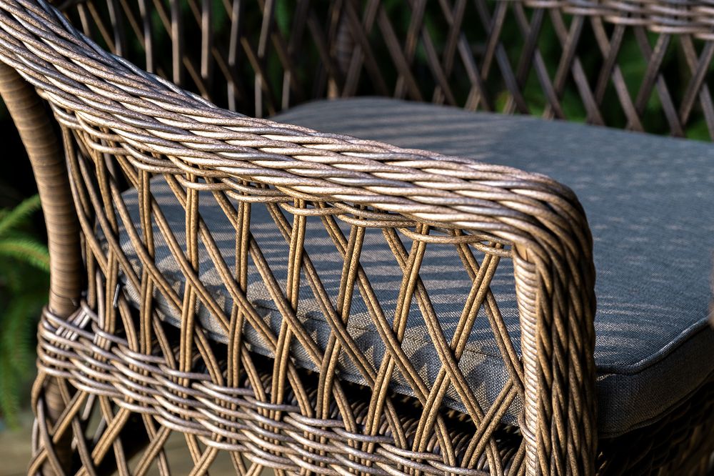 "Сицилия" обеденная группа плетеная, цвет коричневый