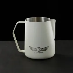Питчер молочник 600 мл LATTE COLOR ART белый матовый d 9,2/7,9 см h11,2 см нерж. ZeroHero