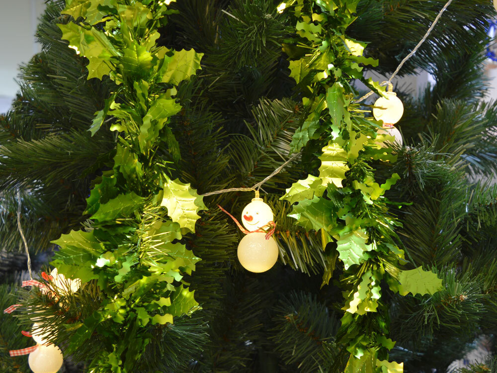 Мишура новогодняя 2м*9см "Лепестки" микс цветов 991369