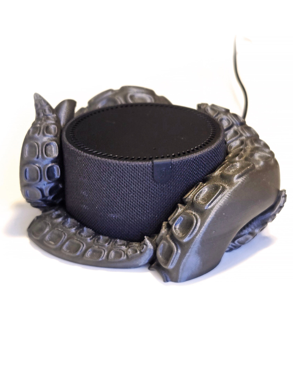 "Щупальца" - подставка для Яндекс станции Мини2 (Яндекс-Алиса), 3D печать, серая