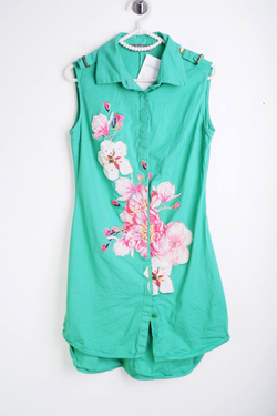 Блузка Kosmika летняя, маркировка 38, визуально на 44 размер