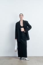 Жакет oversize в полоску