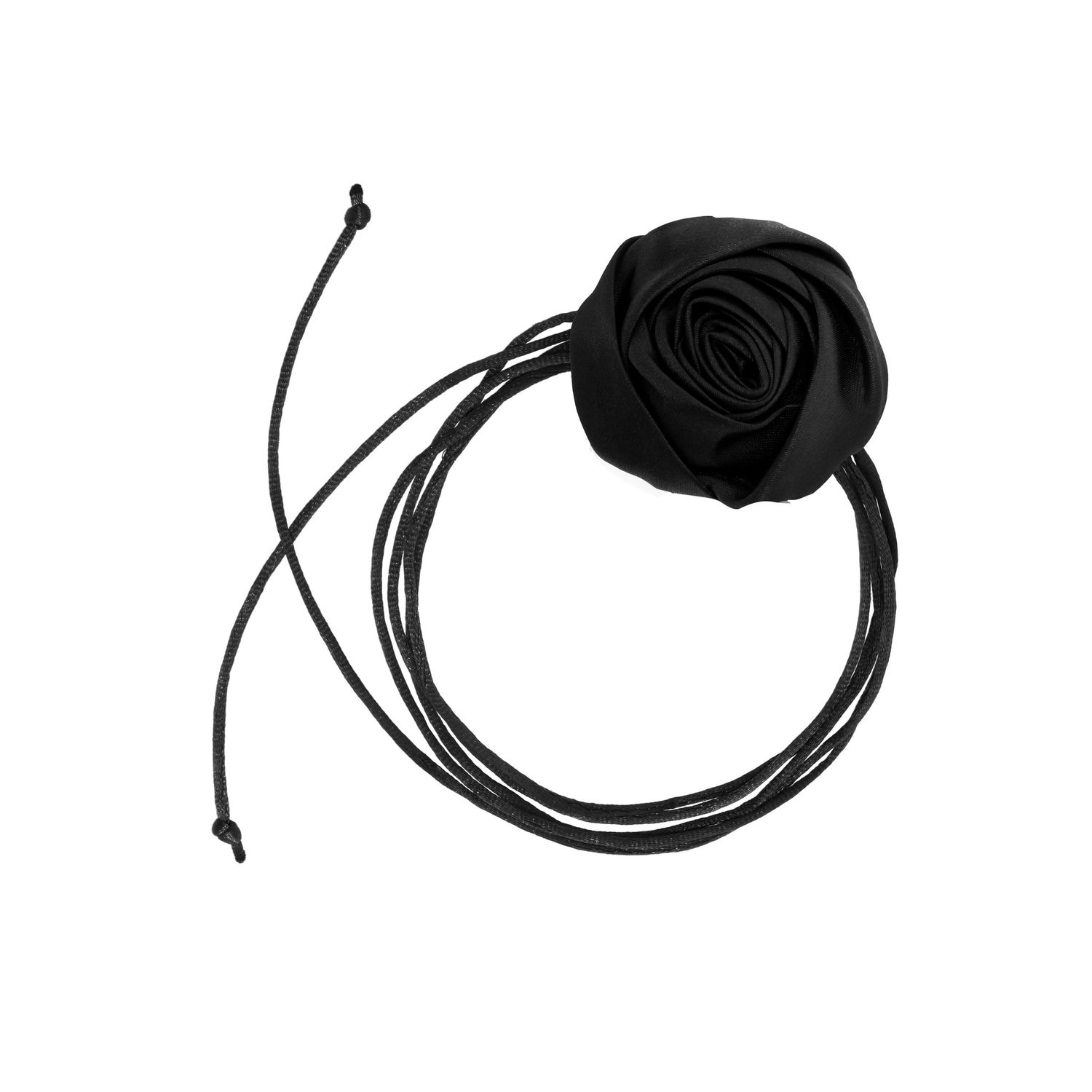 Колье Rosette Tie Necklace - Black