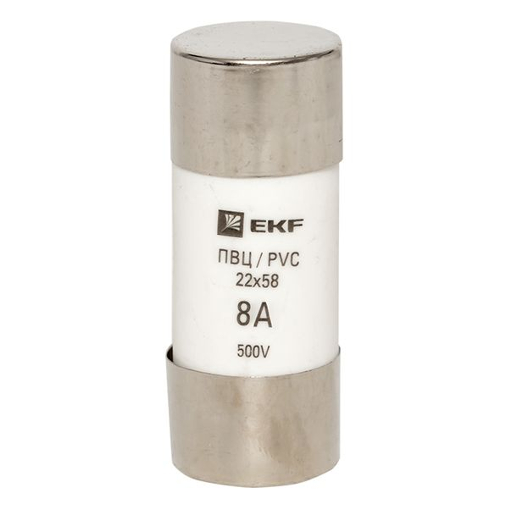 Плавкая вставка цилиндрическая ПВЦ (22x58) 8А EKF (10.00 шт.)